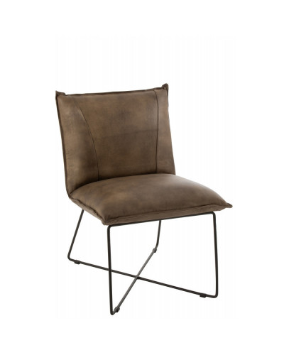 Chaise Lounge Avi Cuir/Fer...